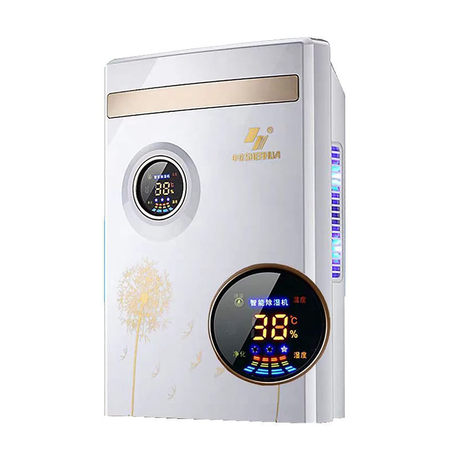 Deumidificatore E Asciugatrice 2 in 1 | 1500 Ml Per Asciugatura Rapida Dei Vestiti E Purificazione Dell'aria, Spegnimento Automatico, Funzionamento Silenzioso Per Casa, Armadio, Lavanderia,A