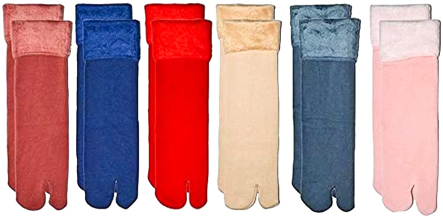nesvib Designer Velvet Thermal Hot Warm Women's and Girls Winter Wear Ankle Socks with Thumb (MultiColor)-picture-35