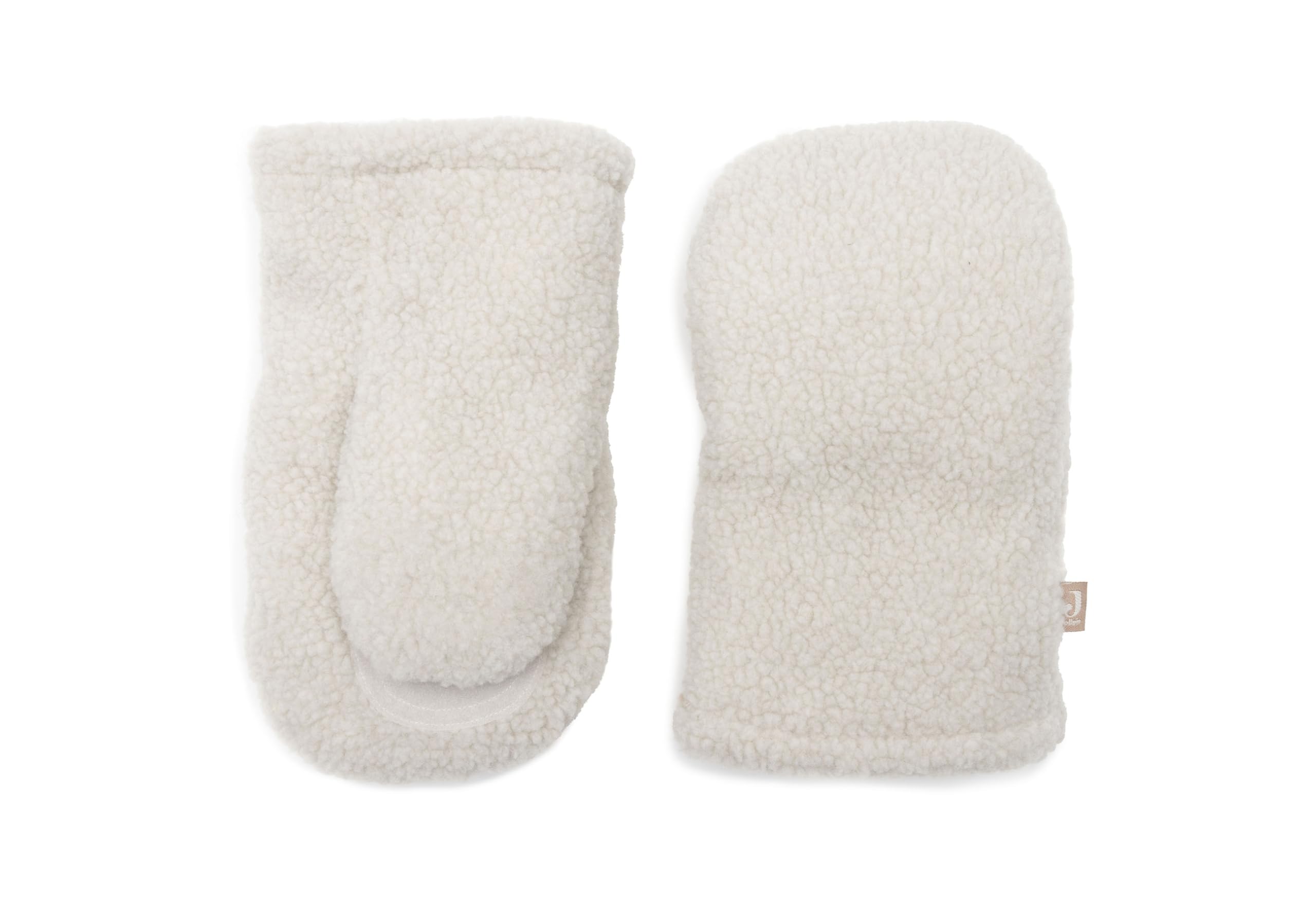 Jollein Handwärmer Kinderwagen – Teddy – Weich & Warm – Fleece Futter – Universalgröße – Einfache Befestigung mit Klettverschluss – Perfekt für Kalte Tage – Kinderwagen Zubehör – Waschbar