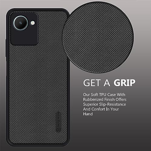 Image of VIDO Super Frosted Raised Camera Protect Soft Back Case Cover for Realme C30S / Realme C30