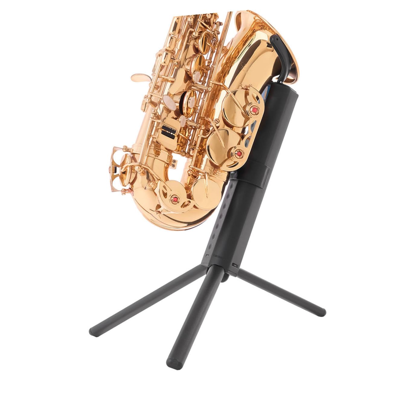 Robuster Tenor Saxophonständer Klappbarem Tragbarem Design Rutschfesten Silikonpolstern zum Schutz Des Instruments Stabiler Saxophonhalter für Zuhause und Musikschule