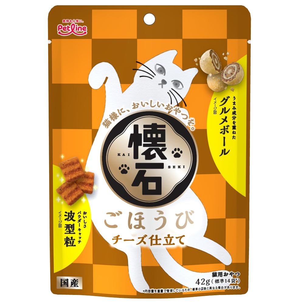 Amazon.co.jp: ペットライン 懐石 ごほうび チーズ仕立て【猫用おやつ