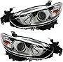 For Mazda 6 Headlights Lamps Set 2014 2015 2016 2017 2018 2019 2020 Halogen Driver and Passenger Side