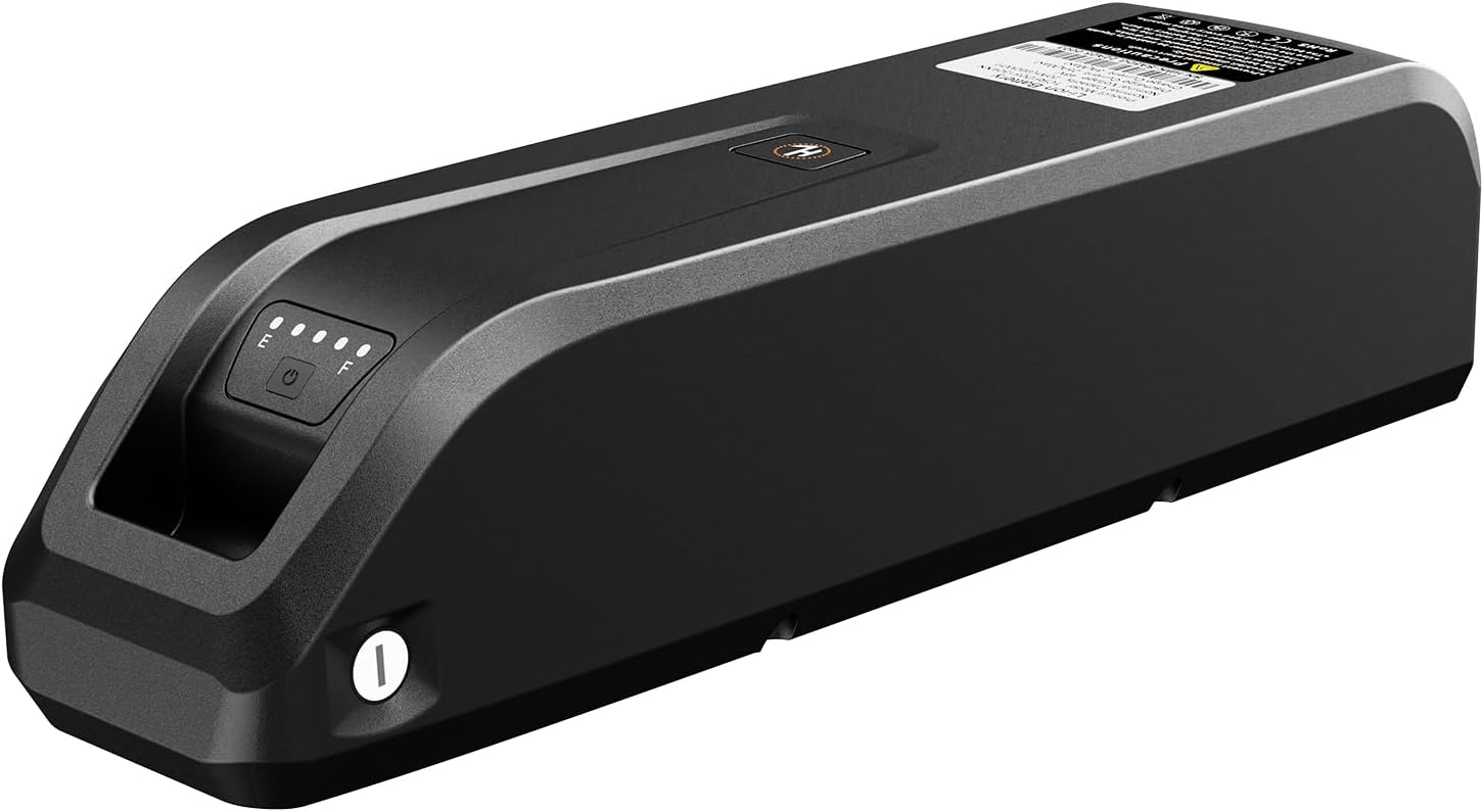 Top-down view of the Jasion Retrovolt battery, emphasizing the keyhole and charge indicator.