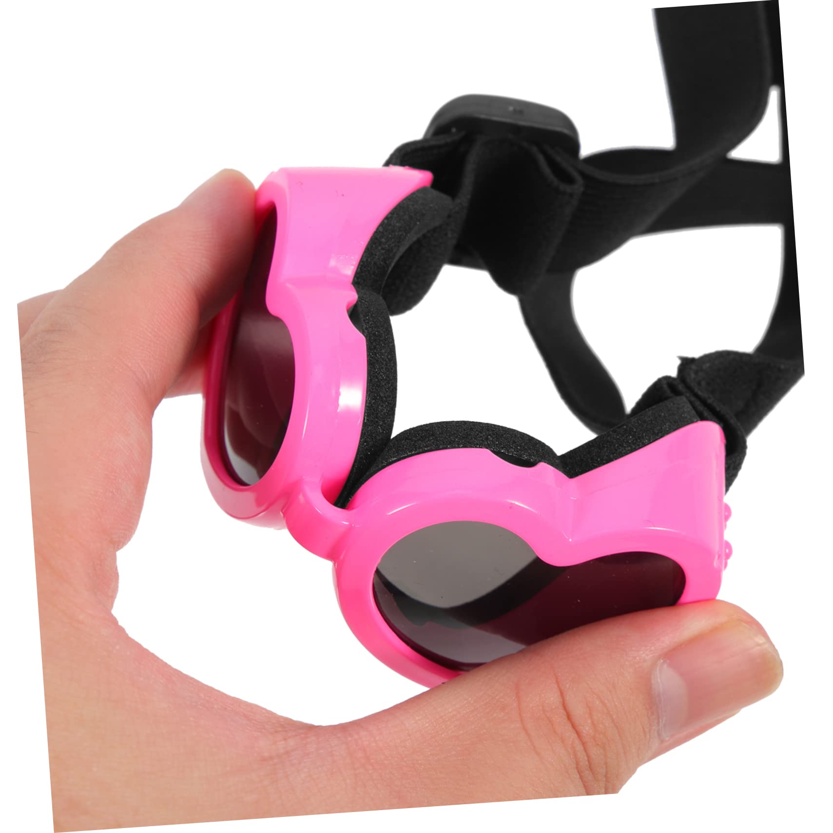 BESPORTBLE 4 Pz Occhiali Per Animali Domestici Pieghevole Cagnolino Occhiali Protettivi Da Sole Pieghevoli Per Cani a Cuore Da Sole Uv Pc Impermeabile Rosa