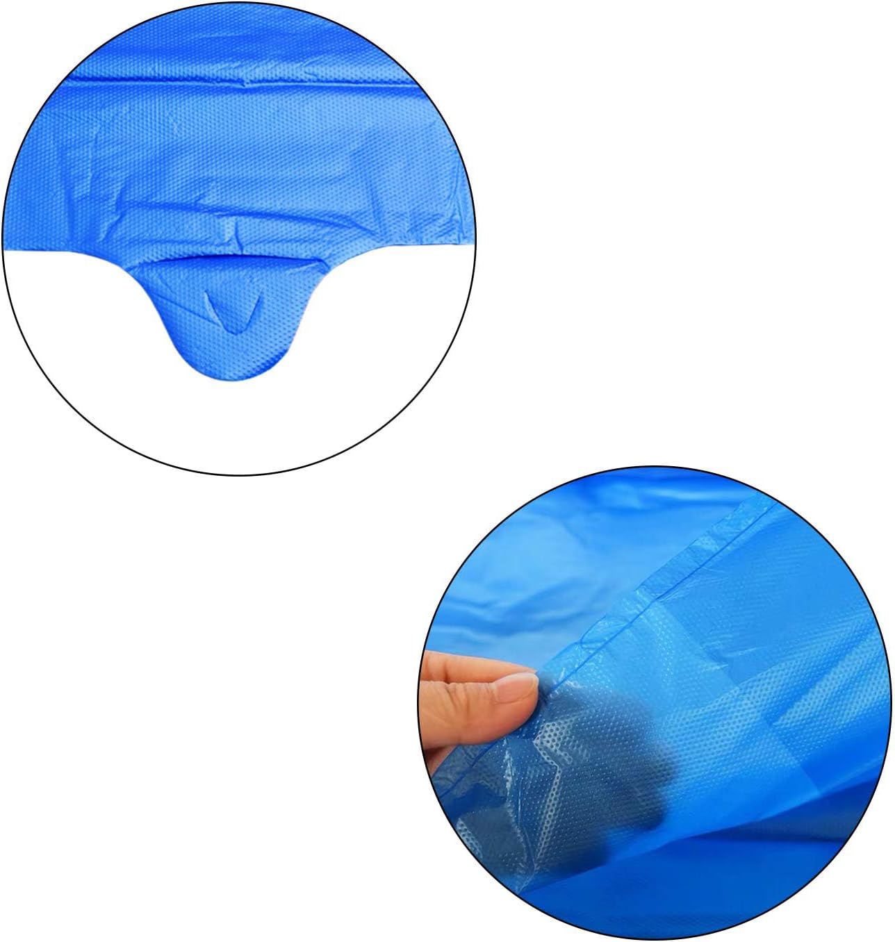 LazyMe Blue Plastic Bags with Handles, T Shirt Bags 12x20 Inch, 100 Count | Plastic Grocery Bags, Plastic Shopping Bags for Small Business and Retail Stores, Bolsas De Plastico Para Negocio
