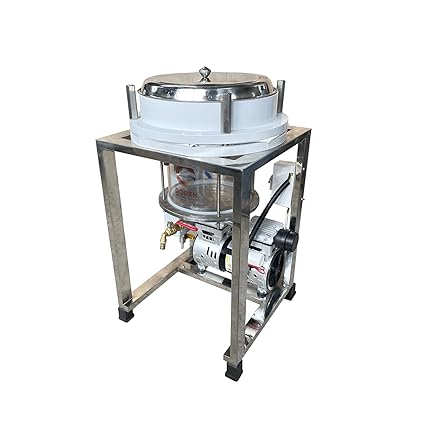 Gorek Technologies GT-VF10 Mini Commercial Edible Oil Filter Machine, Vacuum System, SS Body, Silver