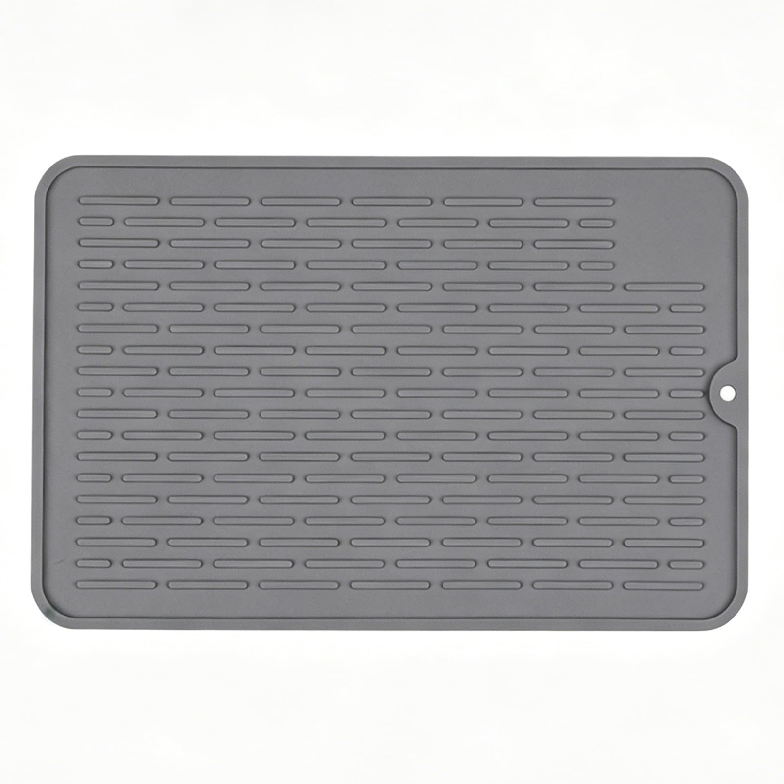Tapete antideslizante de silicona gris de 58x45cm resistente al calor para encimera de cocina