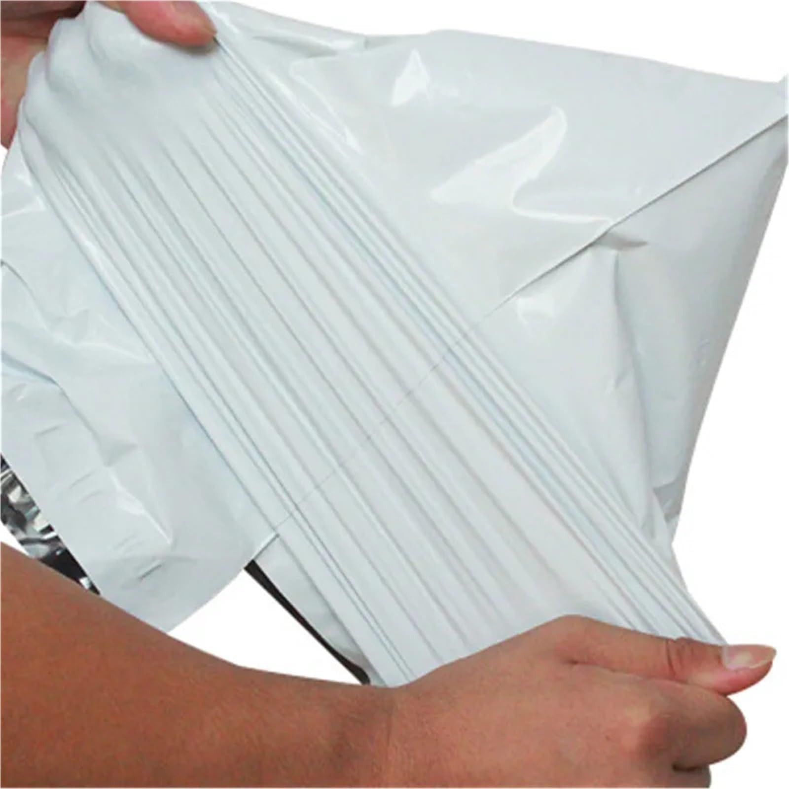 versandtaschen Grau Weiß Mail Express Taschen Ploy Opaque Umschlag Lagerung Kurier Mailing Siegel(50X55X5cm 20pcs)