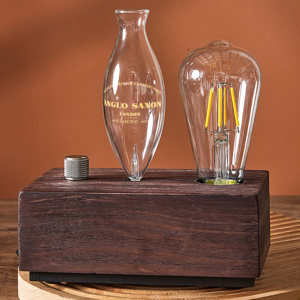 BAUSATZ Difusor de aceite esencial sin agua, difusor de aroma, difusor de aceite esencial, difusor de aromaterapia de madera maciza para hogar, spa, hotel, yoga y oficina