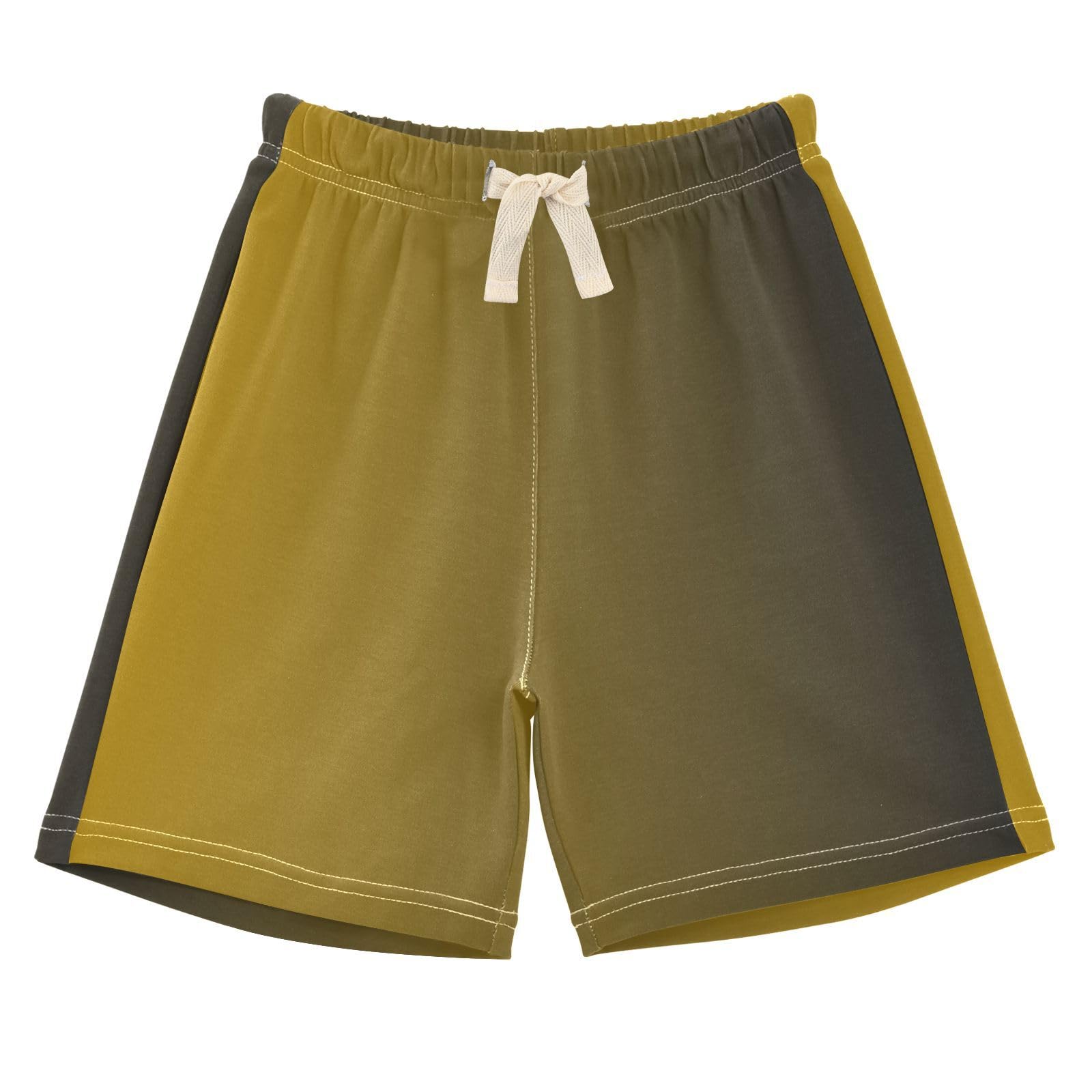 J JOYSAY Black Yellow Gradient Toddler Baby Boy Shorts Pull-on Jogger Shorts with Drawstring Elastic Waist Baby Girls Toddler Pull On Shorts for 2T Baby Child