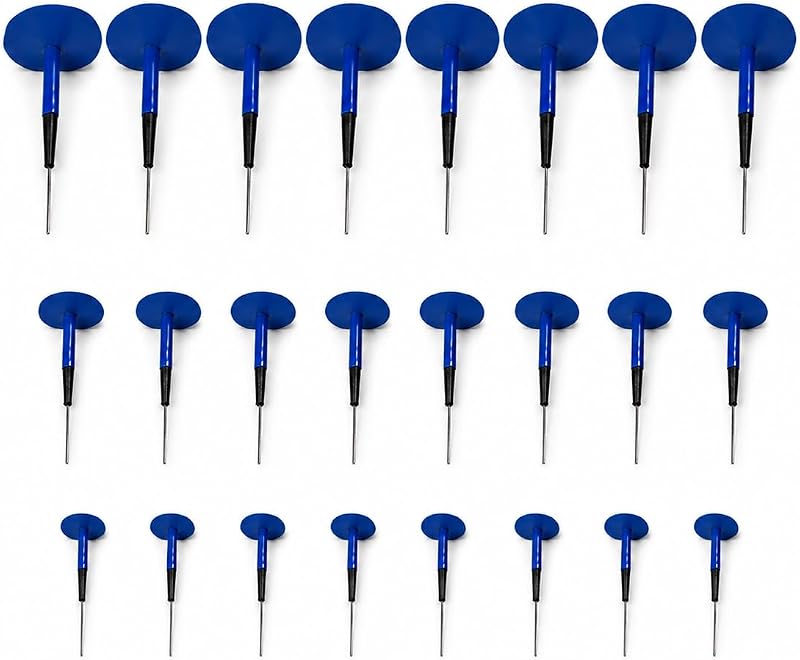 24 tapones de parche de reparación de neumáticos, 4 mm/6 mm/9 mm, tapón de reparación de ruedas de goma resistente, parches de neumáticos de clavos de hongo, unidad de reparación de pinchazos combinada para auto, camión, motocicleta