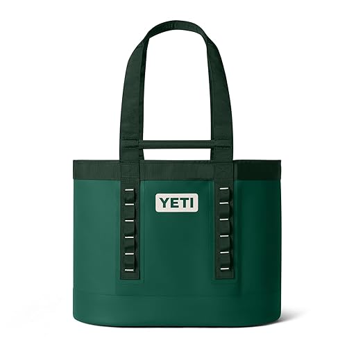 YETI Camino 50 Carryall with Internal Dividers, All-Purpose Utility, Boat and Beach Tote Bag, Durable, Waterproof - Black Forest Green