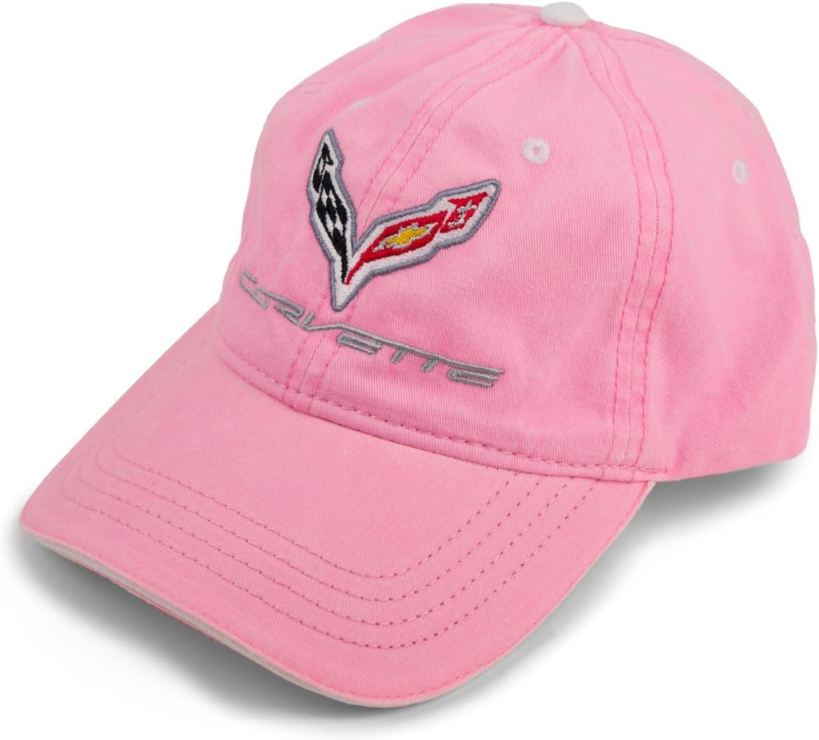 C7 Pink Corvette Hat Embroided Cap