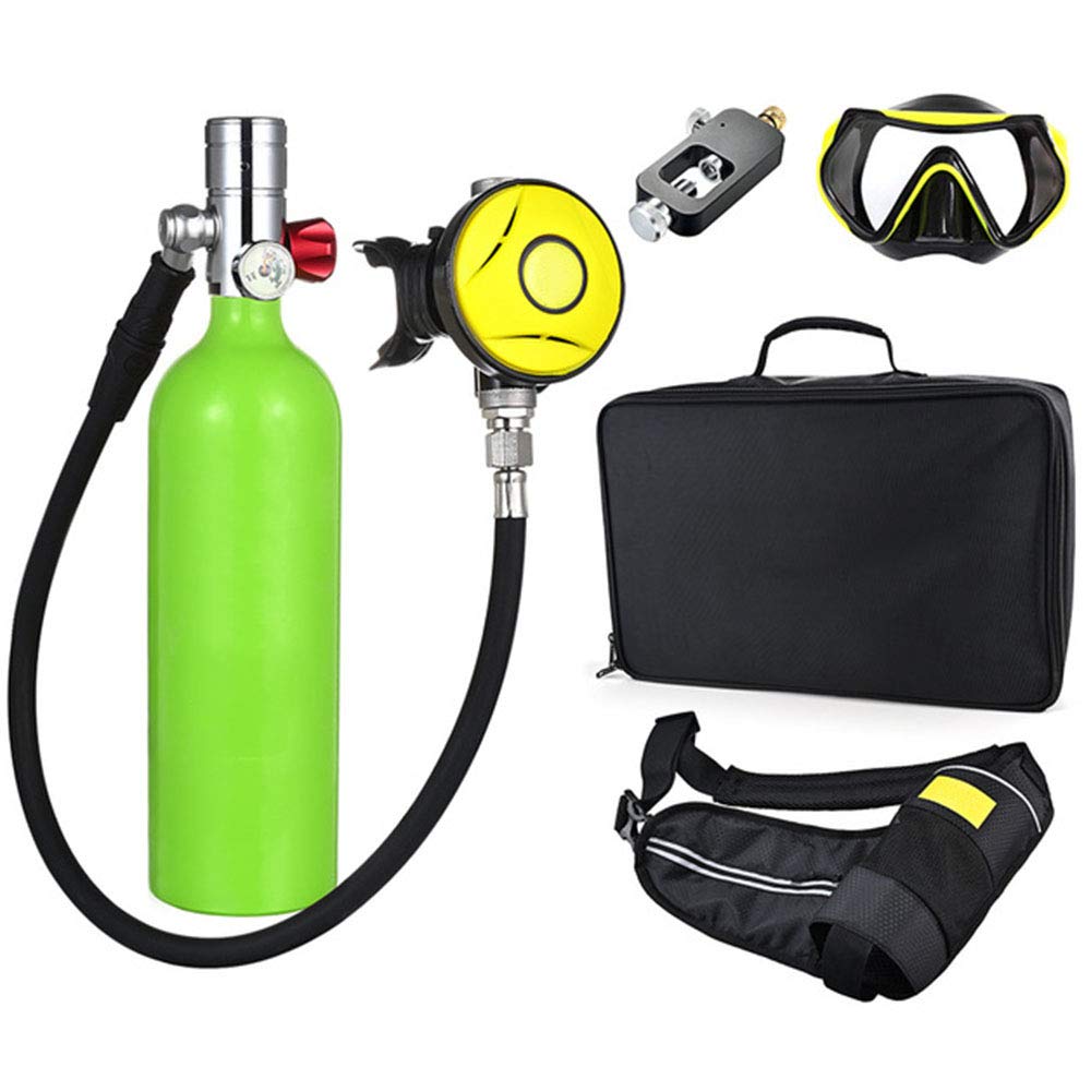 Buy Scuba Tank, 1L Diving Oxygen Tank 360 Degree Rotate Interface Mini Scuba Cylinder Oxygen