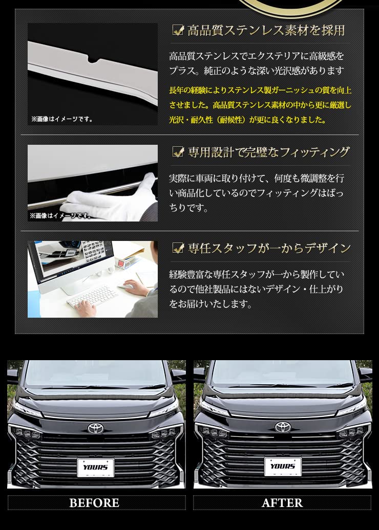 Amazon.co.jp: YOURS(ユアーズ): 90 系 ヴォクシー 専用 フロント