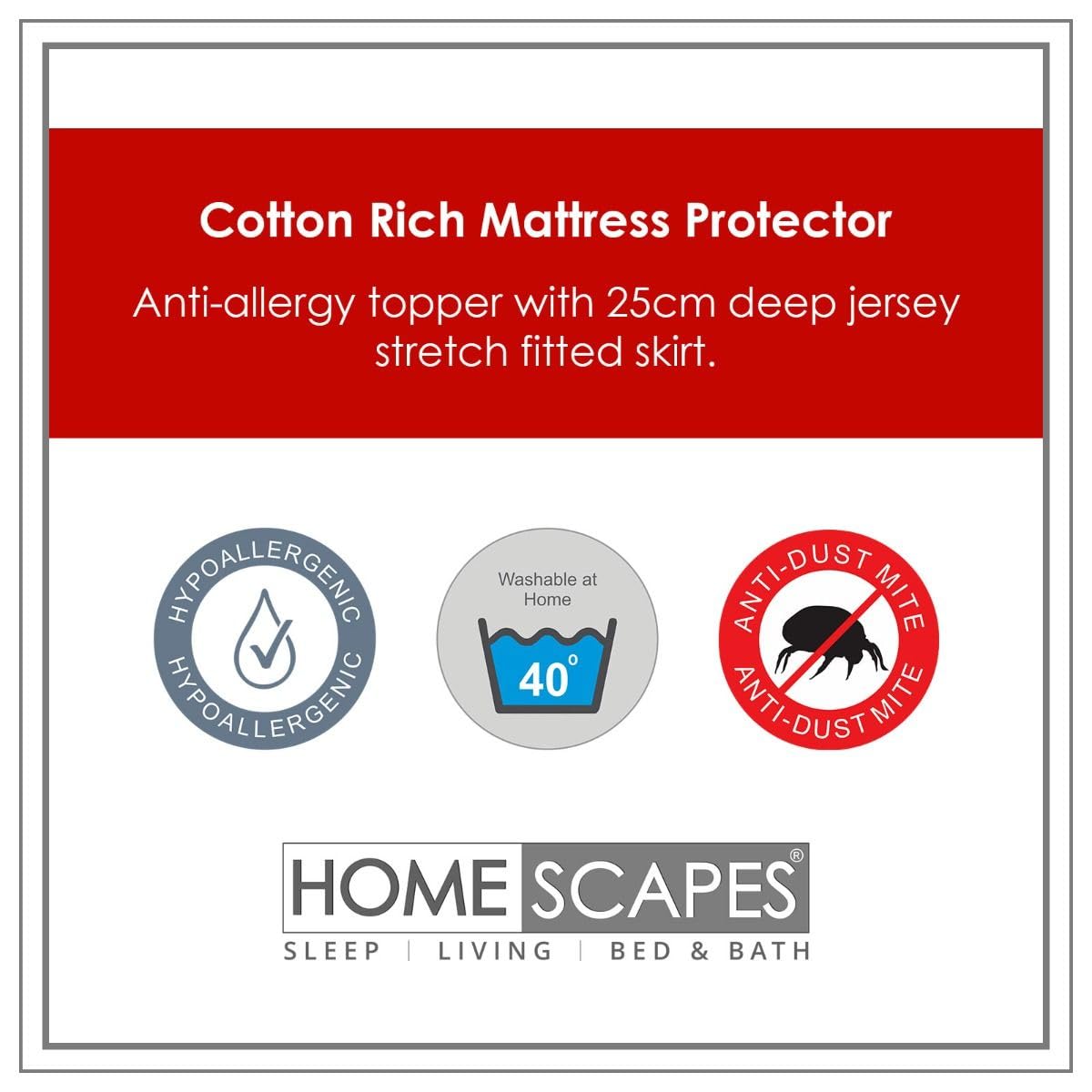 Protector De Colchón Acolchado | Tamaño 120x190 Cm | Hipoalergénico Y Lavable | Protección Antiácaros