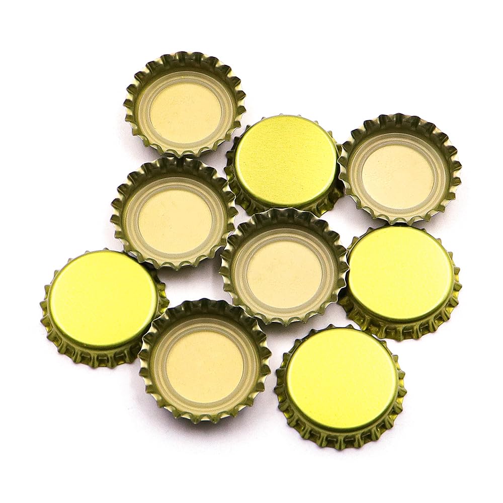 Crown Tapas para Botellas de Cerveza, Paquete de 100, Ideales para elaboración casera, Tapas de Botellas de Metal de Primera Calidad, de Larga duración