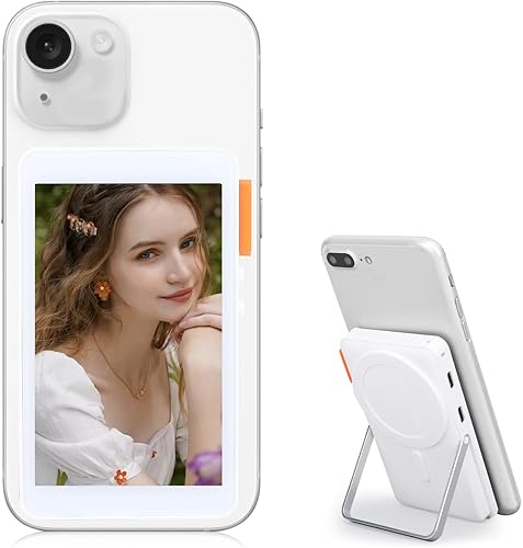 Gugxiom Phone Vlog Selfie Monitor Screen, Magnetic Phone Holder, Compatible with
