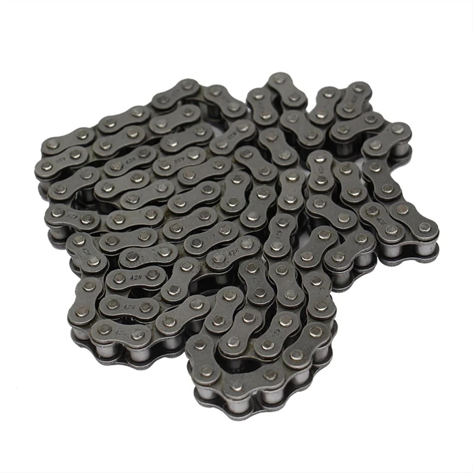 Compatible con cadena de rodillos de una hilera 04C-1 | Paso de 6,35 mm, medio conector, cadena de transmisión industrial de 1,5 m y 5 m(1.5 Meter Long Chain)
