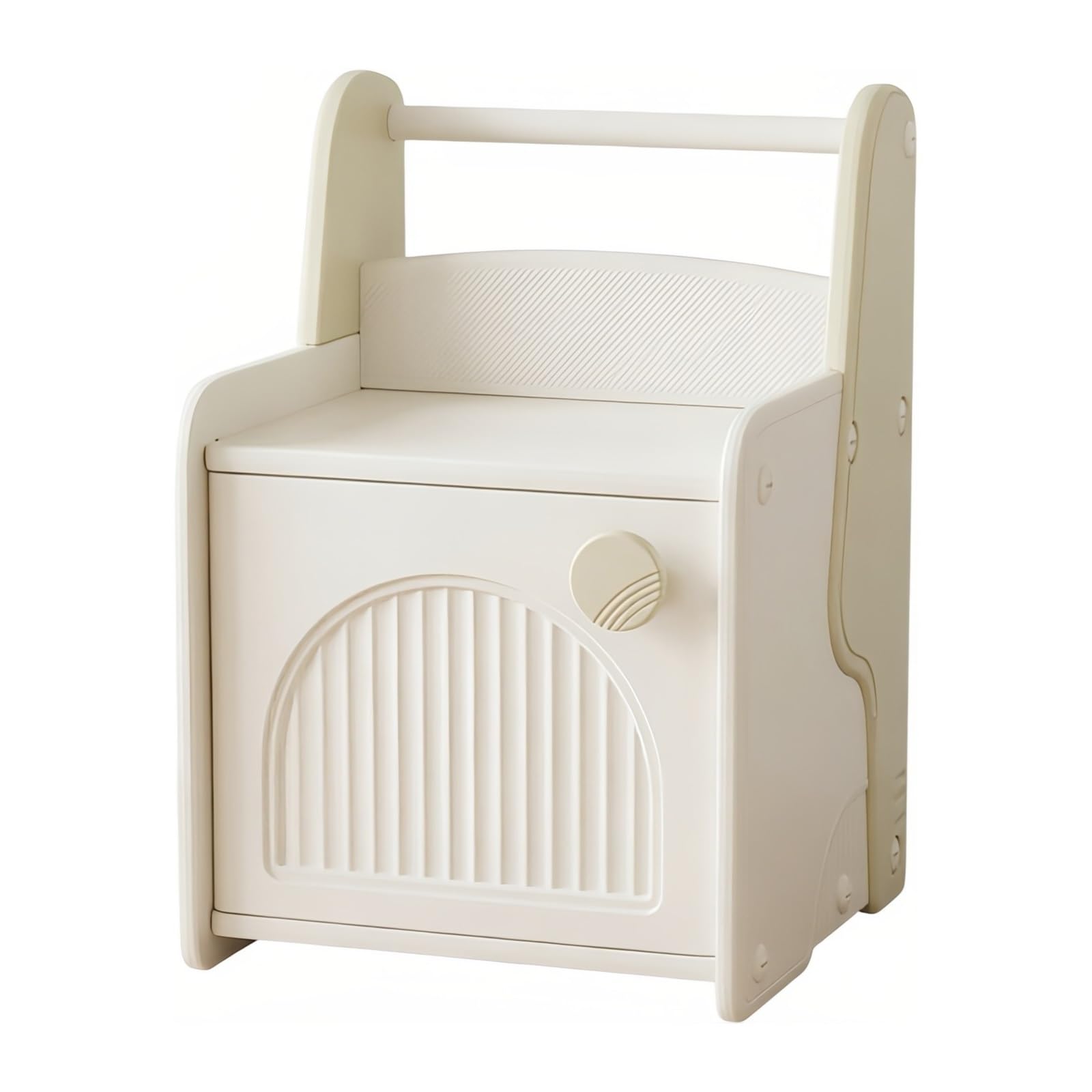 guiling-1986 Bedside Table Nightstand with Book Shelf Cabinet Storage Display Surface for Bedroom Nightstand(Bruin)