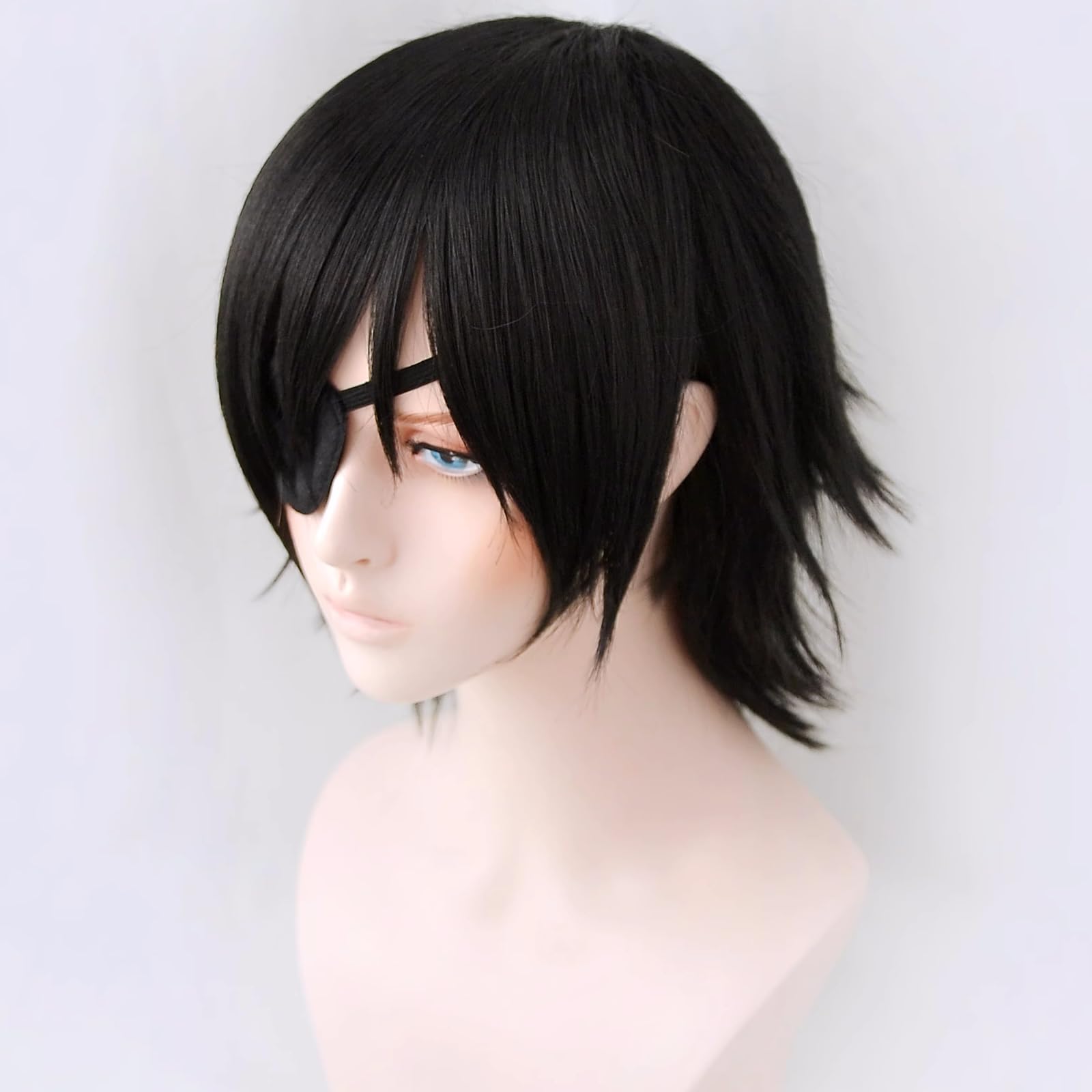 Amazon.co.jp: Plazhen チェンソーマン 姫野 コスプレ ウィッグ 【眼帯