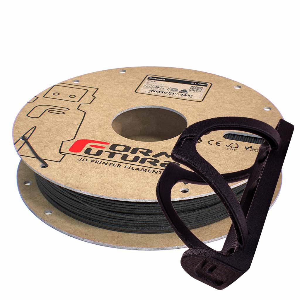 Carbon Fibre PETG Filament CarbonFil 1.75mm Black 500 gram 3D Printer Filament