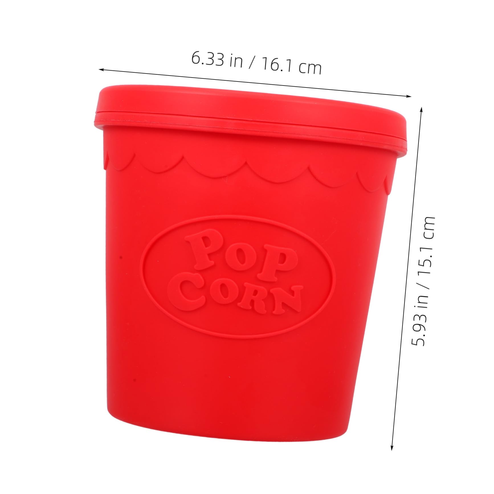 MAGICLULU 3st Popcorn-eimer Popcorn-boxen Für Partys Wiederverwendbare Popcornbehälter Popcornhalter Snackbehälter Filmabend-popcorn-bowl Eimer Für Party-snacks Popcorntüten Kieselgel Rot