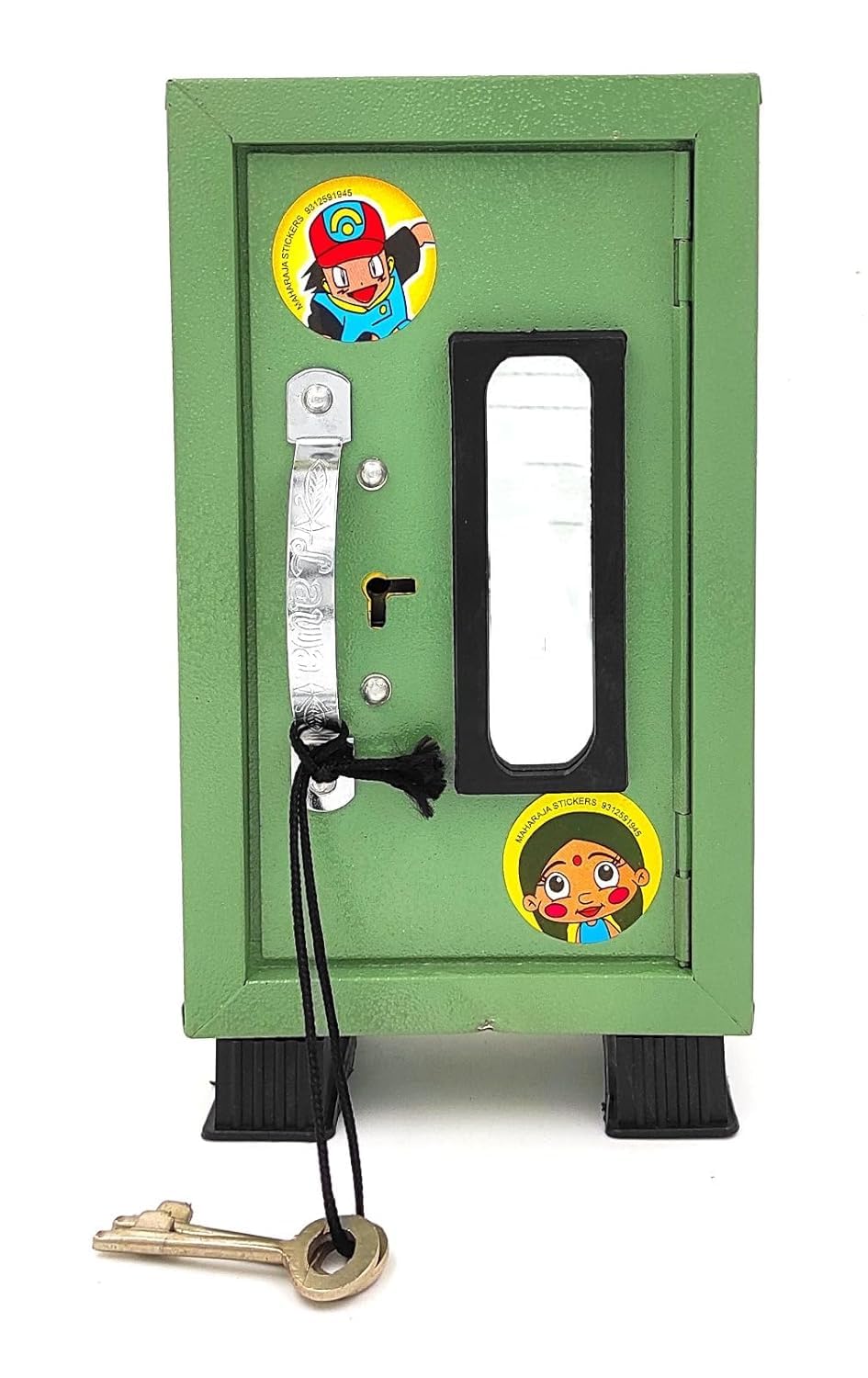 Almirah Style Coin Bank| Piggy Bank|Iron Gullak|Money Saving Bank for Kids| Home Decor Showpiece| Money Bank with 3 Compartments and Lock with 2 Keys (Multicolor) (Red) (Green) (Blue) (Pink) (B0DFP5GRM7) Amazon Price History, Amazon Price Tracker