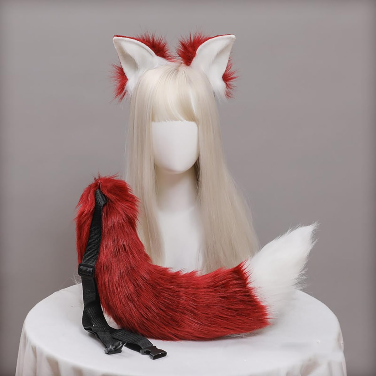 Amazon.co.jp: [GUFER] 猫耳 きつね耳 しっぽ セット コスプレ 狐