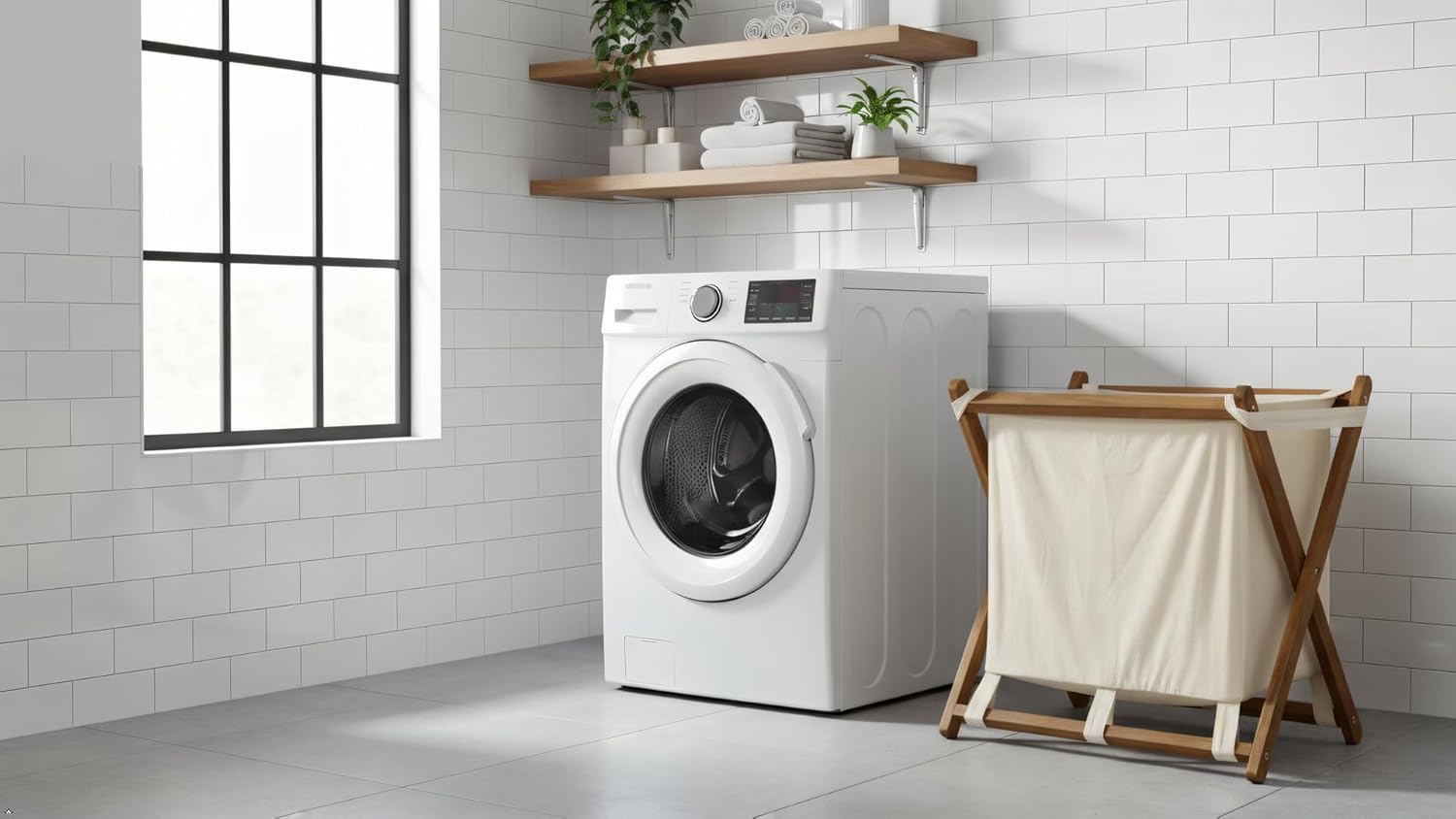 Acacia Wood X-Frame Laundry Hamper, Folding Large Wooden Baskets with Handle, Sorter for Blankets Clothes Pillows Towels, 22'' Tall Natural-Beige