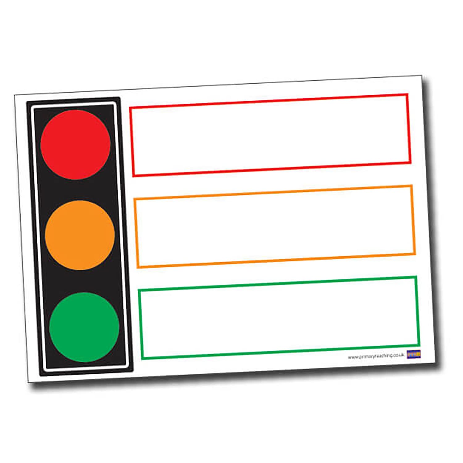 Classroom Poster For Traffic Light No More Green Light, Yellow Light,