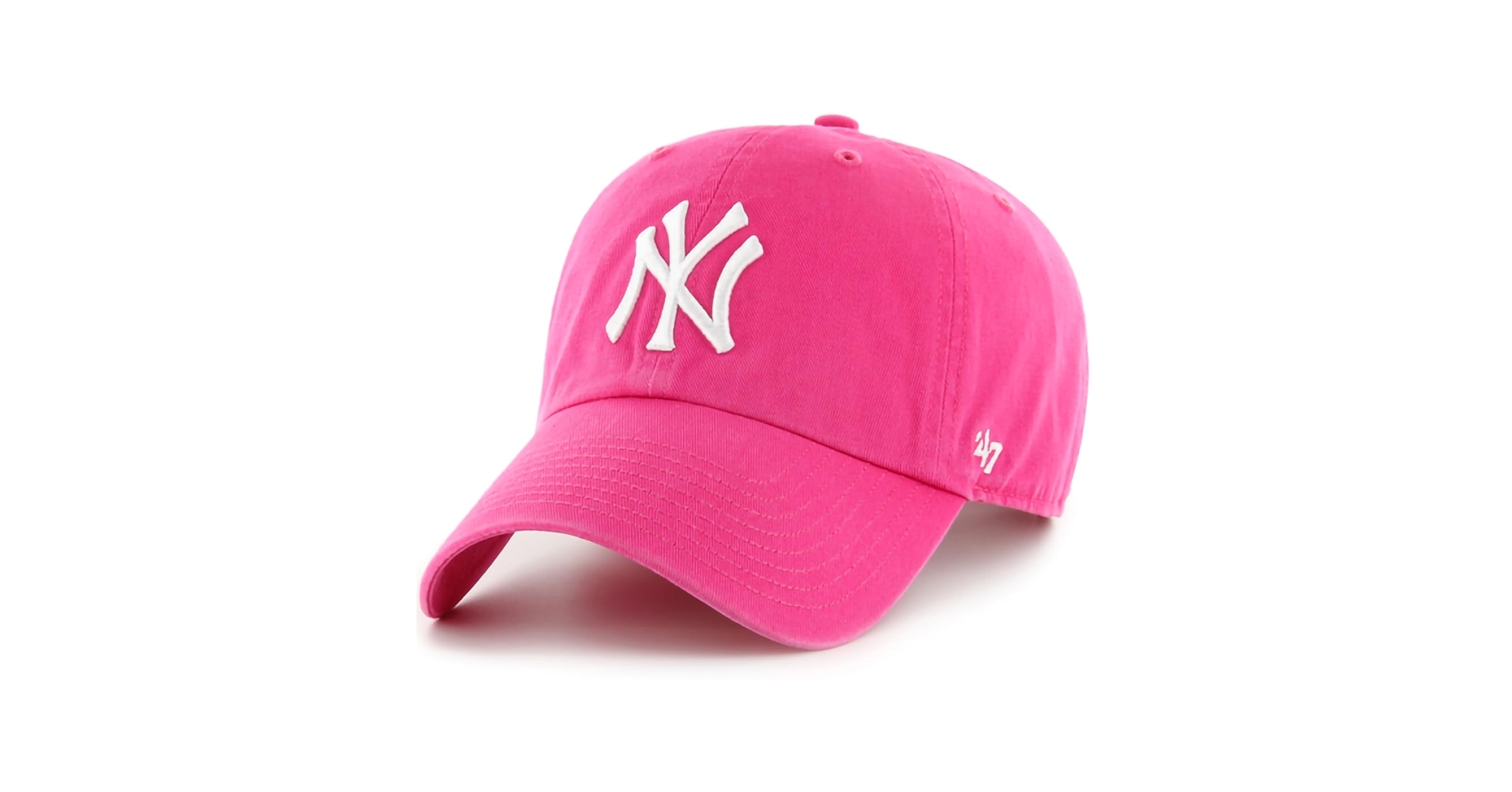 Amazon.com: 47 Brand MLB Magenta Pink Primary Logo Clean Up