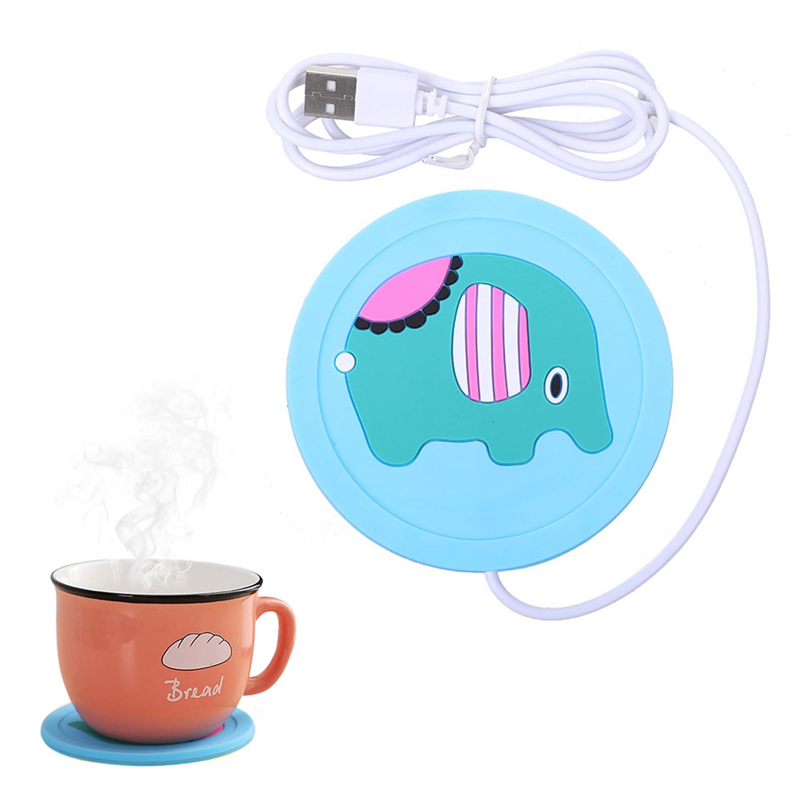 Scalda Tazza USB Scaldatazze USB Scaldatazze da Caffè Sottobicchiere Riscaldante Elettrico Scaldatazze Elettrico Scaldabevande Sottobicchiere Elettrico per Caffè Cacao e Bevande Calde Blu