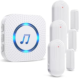 SanJie Door Chime, Door Open Contact Sensor Alarm with 500 FT Range,26 Chimes 5