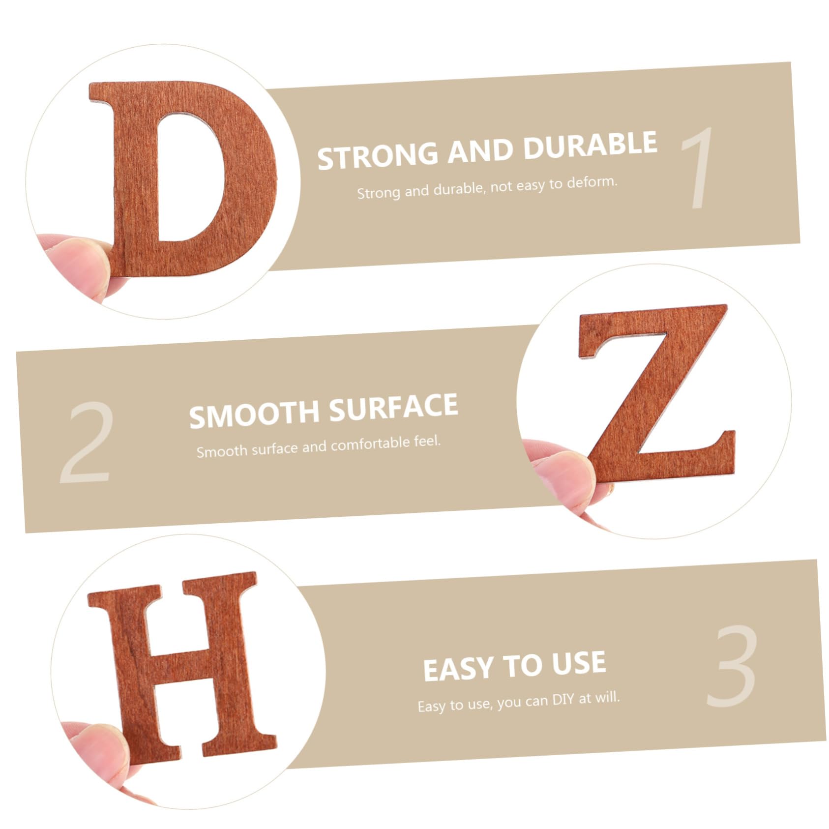 Homoyoyo 5 Series Letras De Madera Para Manualidades Del Alfabeto Infantil Suministros Estéticos Pequeños Para Decoraciones Letras Recortadas Tablero De Recortes De Letras 26 piezas x 5