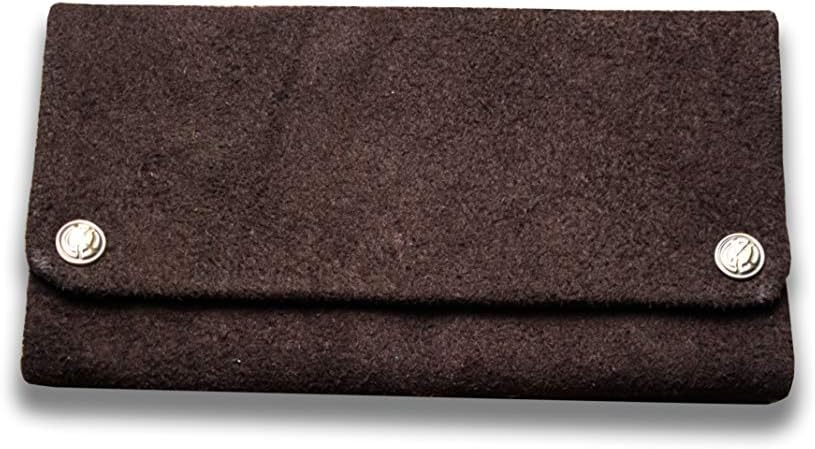 Original Kavatza Tobacco Bag Brownie in Dark Brown Suede TP04