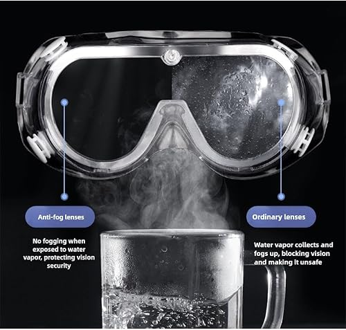 Miniatura 2 de Anteojos de seguridad antivaho y lentes ajustables de laboratorio y ciencia, diseño ligero