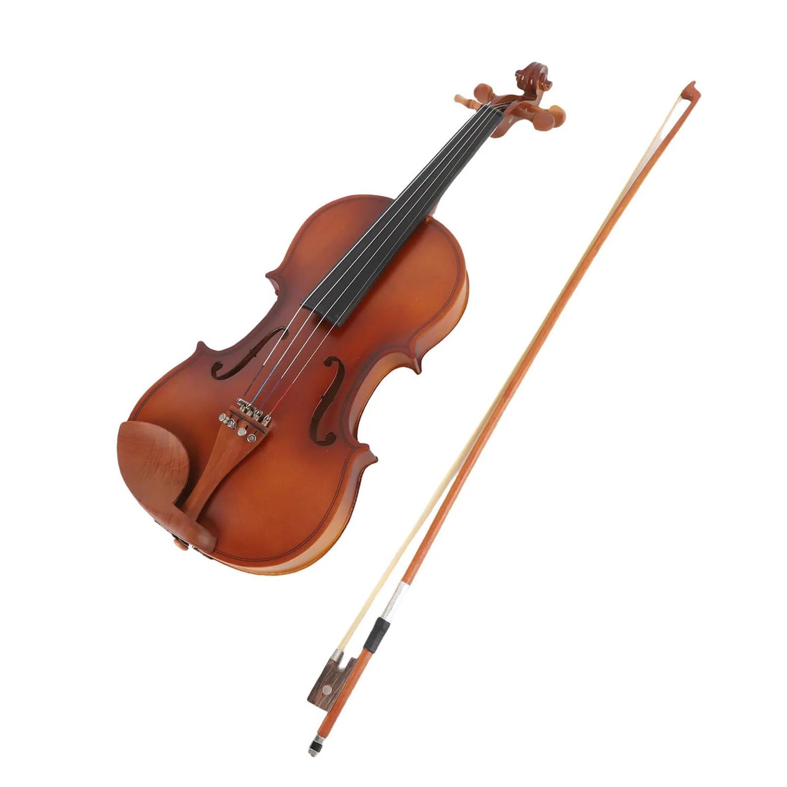 Violino Strumenti Musicali Violino 4/4 Opaco Acustico In Legno Massello Professionale Con Custodia Rigida Archetto Per Principianti E Adulti