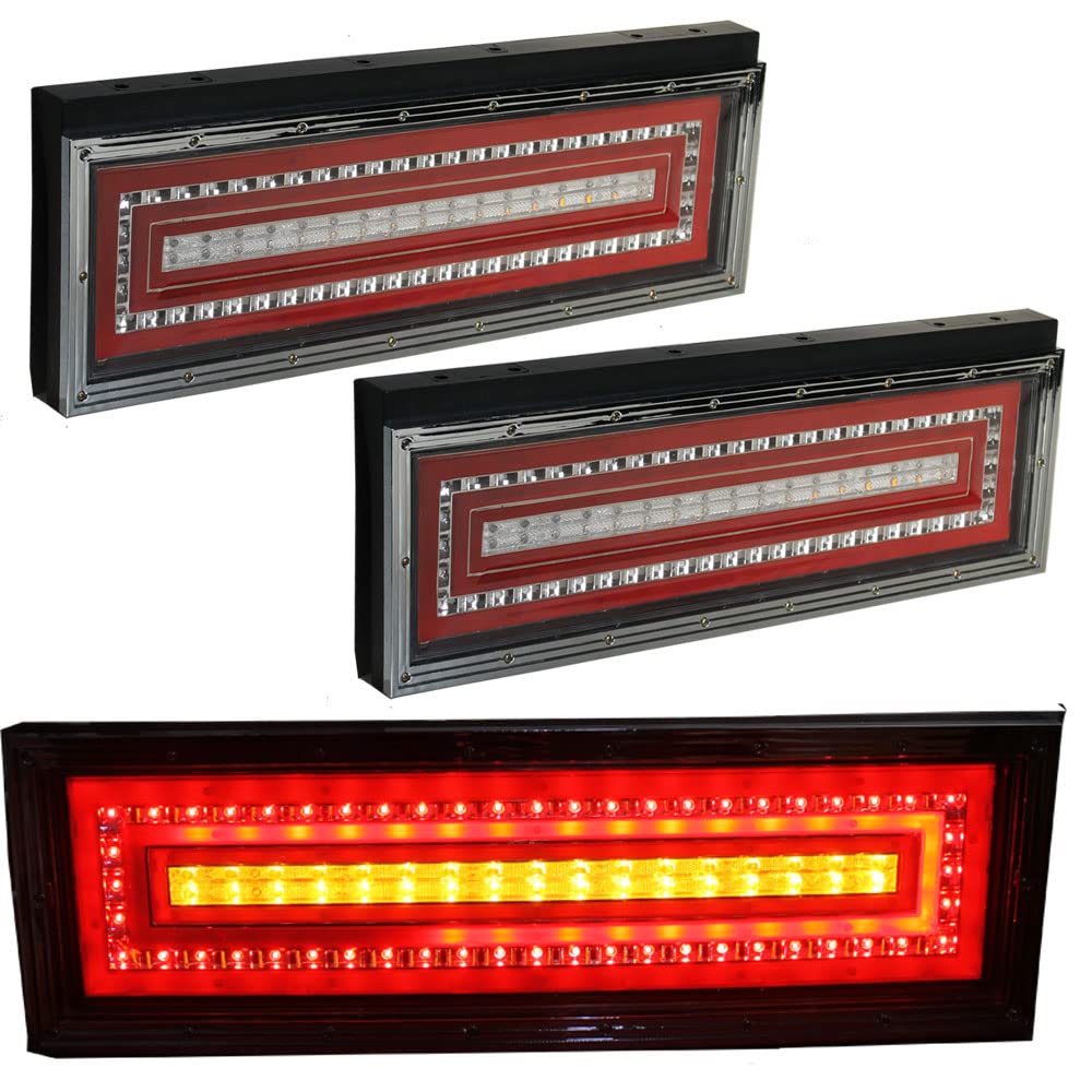 Amazon | トラック用 LED テールランプ 汎用品 24V用 左右セット 赤