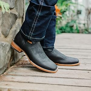 靴 Squaretoe Leather Sabot 38 Amazon.com | Soto Boots Men's Black Square Toe Cowboy Boots