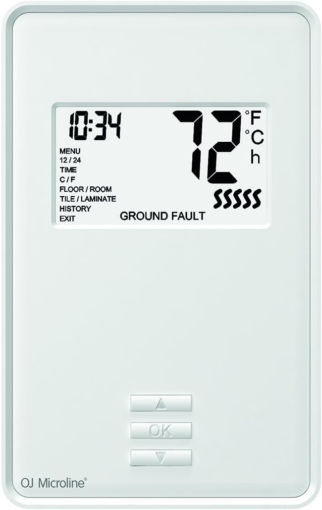 OJ Microline UTN4 Non-Programmable In Floor Heating Thermostat