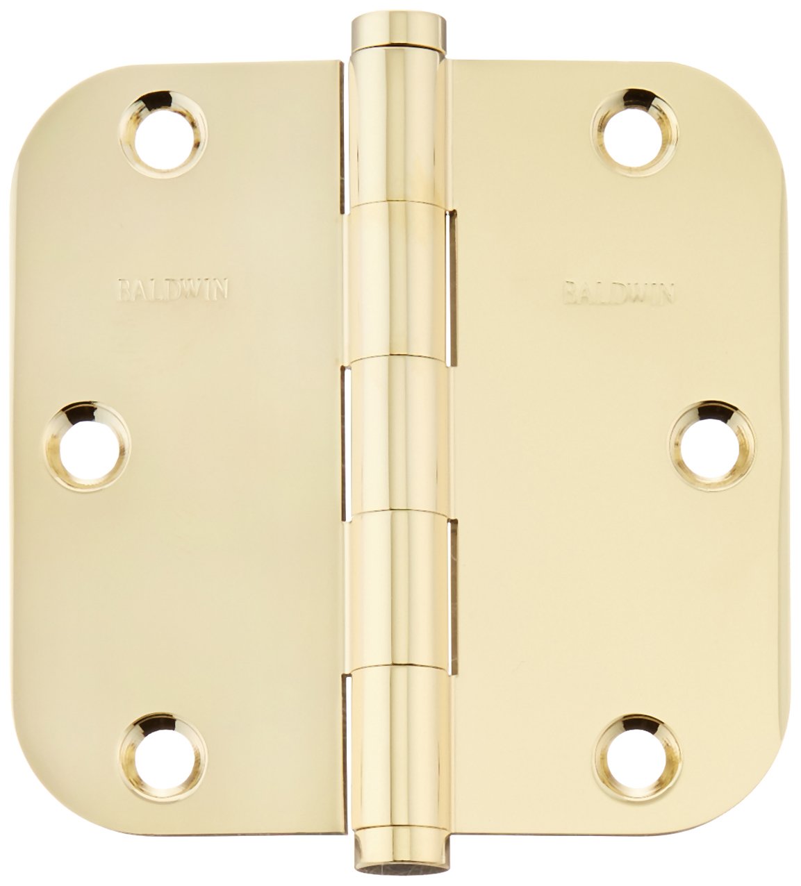Baldwin 1135003I Radius Mortise Hinge, Lifetime Brass - Door