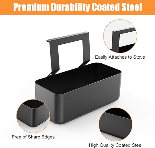 Vista 12 de Recogedor de grasa para parrilla Blackstone con 12 revestimientos desechables de papel de aluminio para tazas de grasa, pieza de repuesto de bandeja