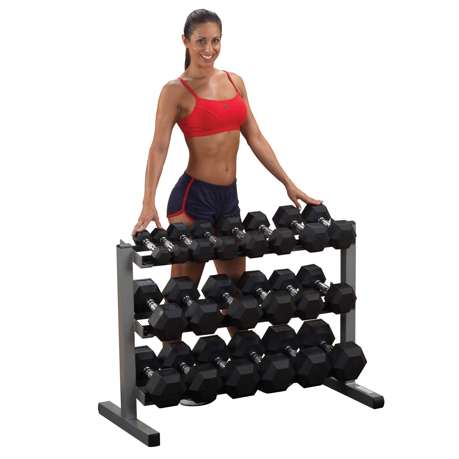 Body-Solid GDR-363 All in One Kurzhantelständer | Hantelablage | Hexhantelablage | Dumbbell Rack