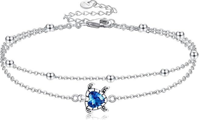 Heart/Starfish/Pineapple/Anchor/Sea Turtle/Butterfly/Celtic/Whale Tail bracelet Anklets for Women 925 Sterling Silver Anklets Jewelry for Women