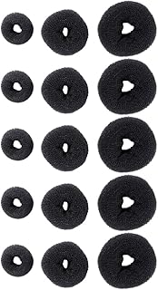 Luxshiny 15Pcs Fabricante de Coque de Cabelo Estilos de Cabelo Anel Coque Rosquinha Cabelo Shaper DIY Ferramenta Styling Acessórios de Cabelo