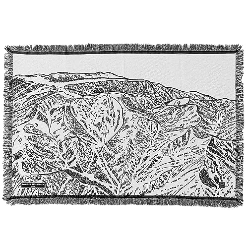 Powder Mountain Utah Ski Trail Blanket