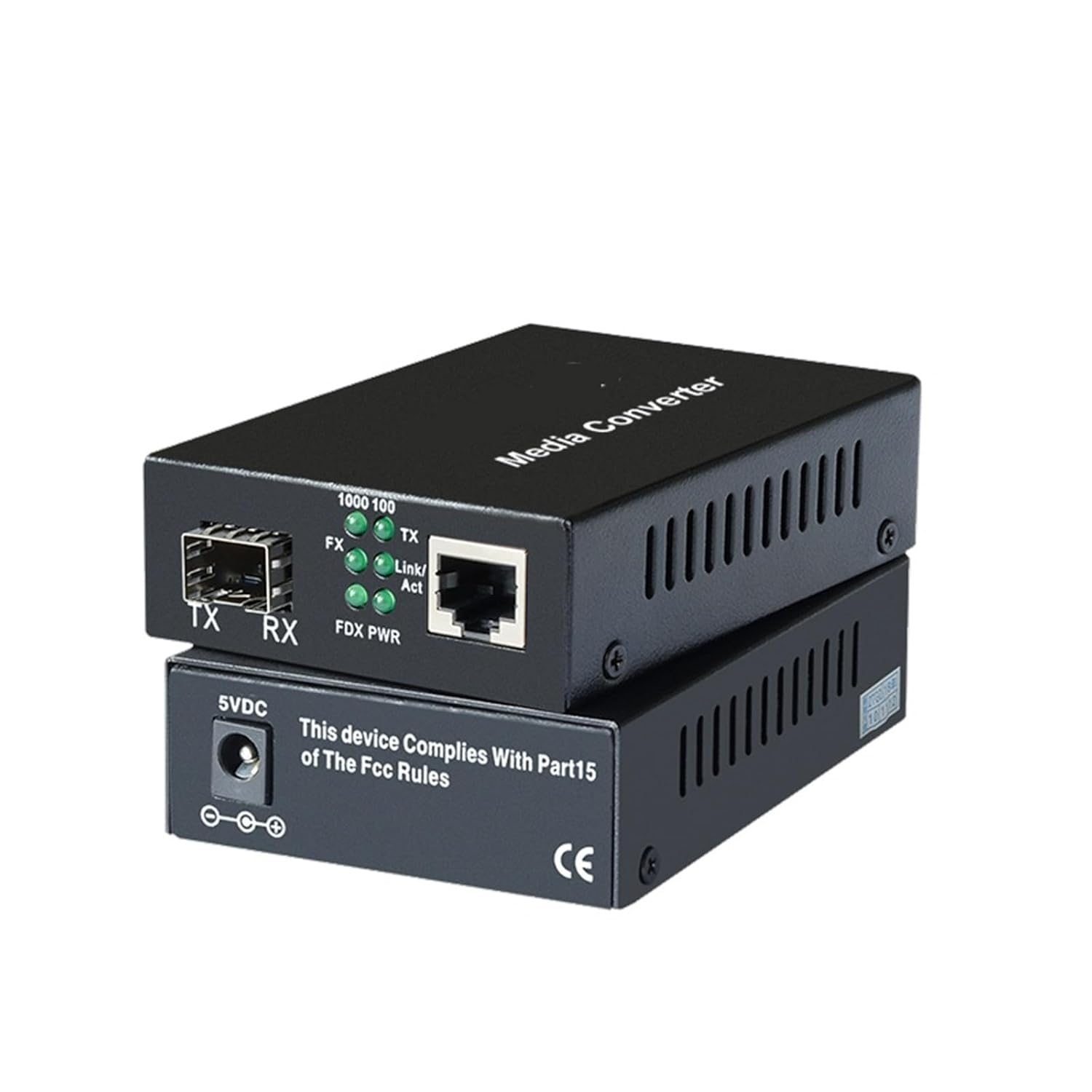 1.25Gb SC SFP Fiber Module to RJ4d5 Optic Media Converter 1000Mbps Switch(Combination 1)