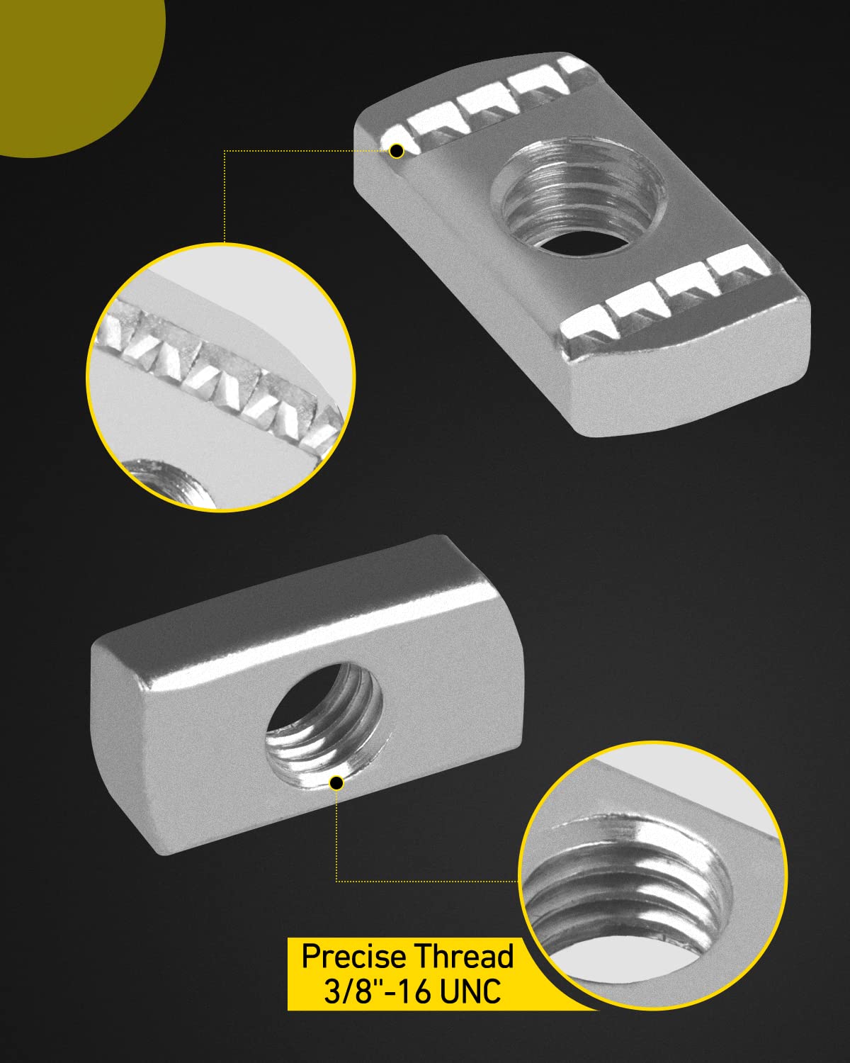 Strut Channel Nuts 8mm Grade 5 - 120 Pcs -3 Strut Channel Nuts 8mm Grade 5 - 120 Pcs -3